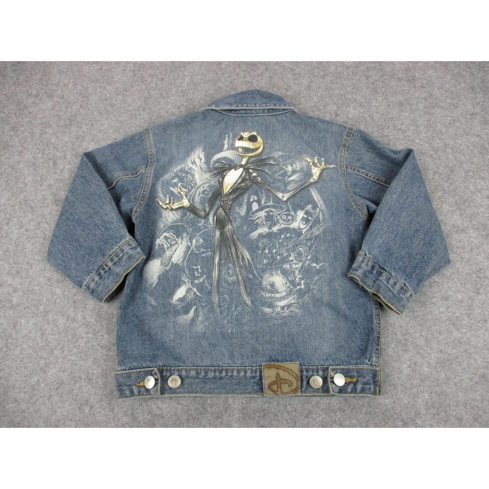 Disney Jacket Boys Extra Small 4 Blue White Nightmare Before Christmas Jack